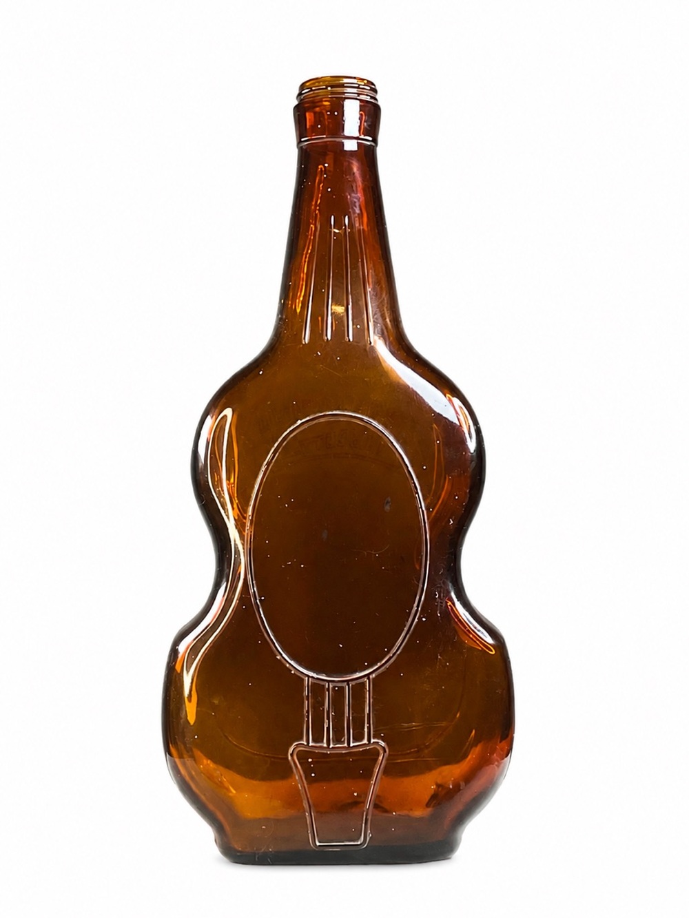 Vintage Owens-Illinois Amber Glass Violin Bottle – Post-Prohibition